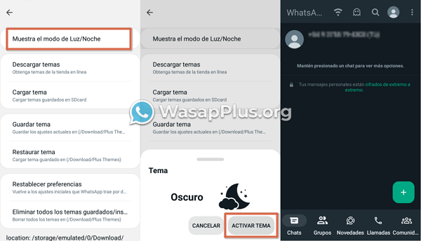 whatsapp-plus-modo-de-luz-noche